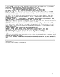 97 
 
 
 
KROGH, George Von, et. al., Facilitar la creación del conocimiento: Cómo desentrañar el misterio del 
conocimient