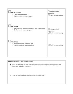 * 3. DEVELOP 
• 
Seek and discuss ideas 
• 
Explore needed resources / support 
 
 
 
 
 
 
         * 4. AGREE