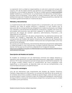 Modelo de Gestión Directiva y Calidad IMSS | PDF | Planificación | La ...