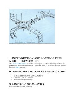 Cable Tray and Trunking Installation Guide | PDF | Electrical Wiring ...