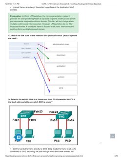 CCNA 2 v7.0 Final Exam Answers | PDF | Computer Network | Network Switch