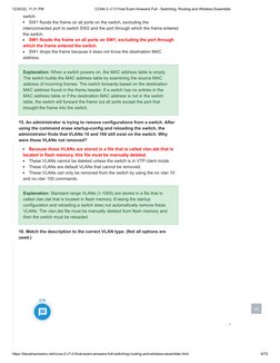 CCNA 2 v7.0 Final Exam Answers | PDF | Computer Network | Network Switch