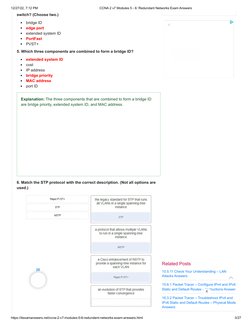 CCNA 2 Redundant Networks Exam Answers | PDF | Network Switch ...