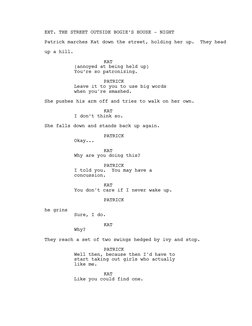 Kat and Patrick's Swing Scene Script | PDF