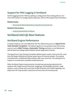 Support for FMU Logging in VeriStand
Set the logging level for FMUs by editing a configuration file to debug failures. For
mo