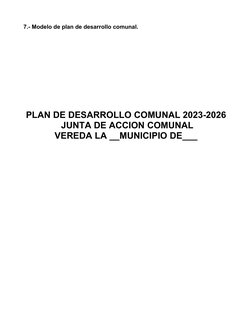 Guía para el Plan de Desarrollo Comunal | PDF | Finanzas y dinero | Arte