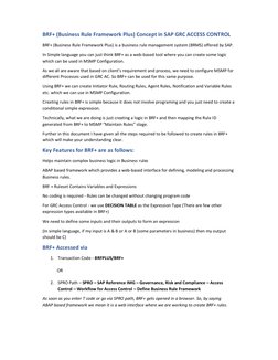 BRF+ Guide for SAP GRC Access Control | PDF | Computing | Software ...