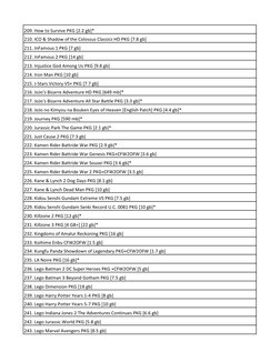 PS3 PKG Game List Overview | PDF | Play Station 3 | Lego