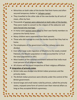 Class 12 Notes on Nation Building Challenges | PDF | Partition Of India ...