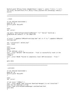 IDM Activation and Trial Reset Script | PDF | Windows Registry ...