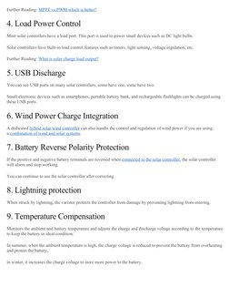 Further Reading: MPPT vs PWM which is better?
4. Load Power Control
Most solar controllers have a load port. This port is use