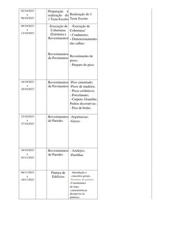 02/10/2023  
a   
06/10/2023  
 
 
Preparação e 
realização do 
1 Teste Escrito 
Realização do 1 
Teste Escrito 
09/10/2023