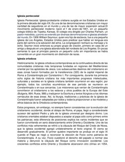 Iglesia pentecostal  
Iglesia Pentecostal. Iglesia protestante cristiana surgida en los Estados Unidos en 
la primera década