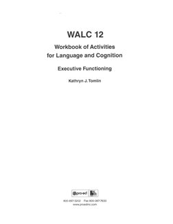 Walc 12 Executive Functioning | PDF