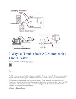 Testing 3 Phase Motor Windings Guide | PDF | Electric Motor | Power Supply