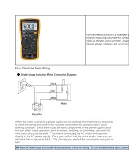 Testing 3 Phase Motor Windings Guide | PDF | Electric Motor | Power Supply
