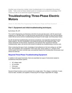 Testing 3 Phase Motor Windings Guide | PDF | Electric Motor | Power Supply