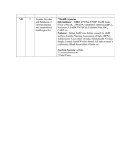 B.Sc. Nursing 4th Year Syllabus Overview | PDF