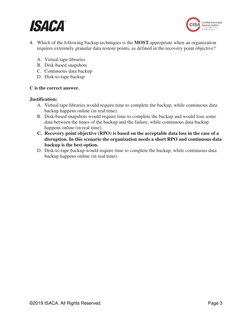 CISA Exam Sample Questions & Answers | PDF | Business | Finance