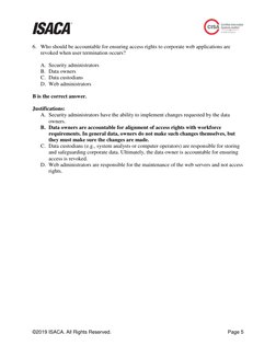 CISA Exam Sample Questions & Answers | PDF | Business | Finance