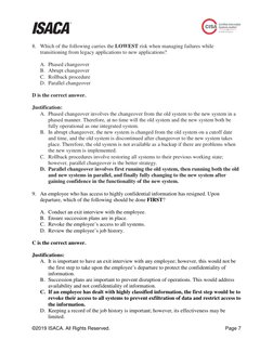 CISA Exam Sample Questions & Answers | PDF | Business | Finance