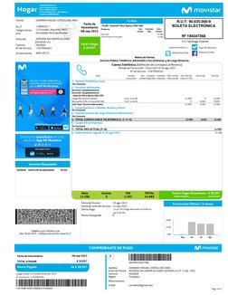 Facturación Últimos 13 meses
F
App Mi Movistar
@MovistarChile
COMPROBANTE DE PAGO
Movistar Chile
Glosa
Periodo
Facturación
Ti