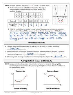 © 2020 Jean Adams
Flamingo Math.com 
© 2022 Jean Adams
Flamingo Math.com 
EX #2: Given the quadratic function 𝑓𝑓𝑥𝑥= 𝑥𝑥2
