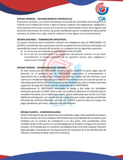 DÉCIMA PRIMERA -. RECONOCIMIENTO CONTRACTUAL. 
El presente contrato y sus anexos constituyen el acuerdo de voluntades