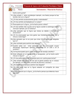 Body Shape Questionnaire (BSQ | PDF