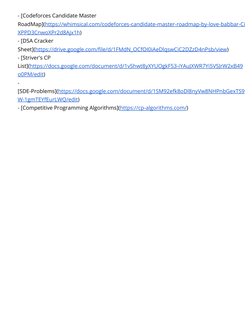 - [Codeforces Candidate Master
RoadMap](https://whimsical.com/codeforces-candidate-master-roadmap-by-love-babbar-Ci (https://