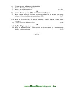 Java Programming Previous Year Papers | PDF | Class (Computer ...