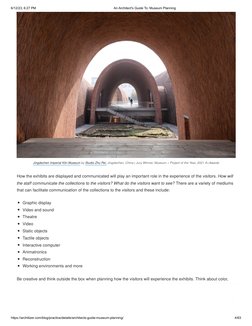 Museum Planning: Design Guidelines | PDF | Museum | Architect