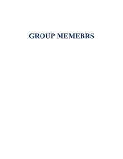 GROUP MEMEBRS
