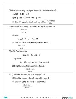 Using Logarithm Table Pdf Grade 10 Logarithm Problems and Solutions | PDF | Logarithm | Functions ...