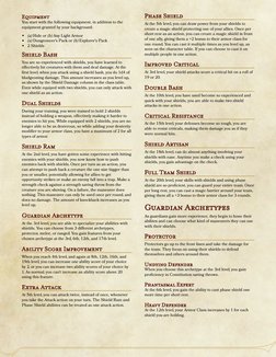 Equipment
You start with the following equipment, in addition to the
equipment granted by your background:
(a) Hide or (b) An