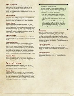 Mass Protector
At the 17th level, you can magically grow your shields to
protect yourself and others. Once per long rest, you