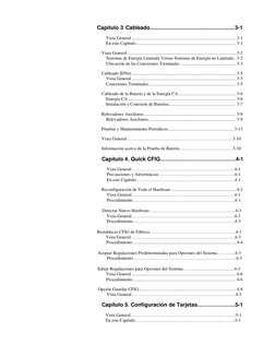 Capítulo 3  Cableado........................................................3-1 
Vista General ............................