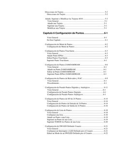 Direcciones de Tarjeta .................................................................................. 5-2 
Direcciones