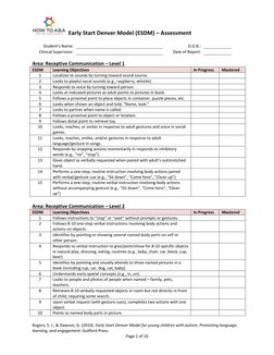 ESDM Assessment Checklist for Autism | PDF