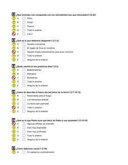 12 ¿Qué animales son comparado con los reincidentes (los que retroceden)? (2:22)
A
Perro
B
Oveja
C
Puerca
D
Todo lo anterior