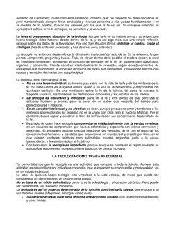 Anselmo de Cantorbery, quien creo esta expresión, observa que: “el creyente no debe discutir la fe, 
pero manteniéndola siemp