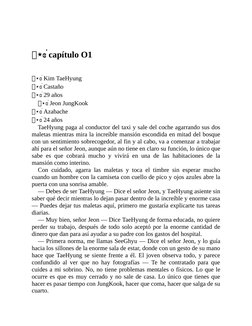⋆ɞ࣪ capítulo O1
 
⋆ɞ࣪ Kim TaeHyung
⋆ɞ࣪ Castaño 
⋆ɞ࣪ 29 años
⋆ɞ࣪ Jeon JungKook 
⋆ɞ࣪ Azabache 
⋆ɞ࣪ 24 años
TaeHyung paga al con
