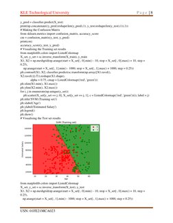 KLE Technological University 
 
P a g e  | 8 
USN: 01FE21MCA023 
 
 
 
y_pred = classifier.predict(X_test) 
print(np.concaten