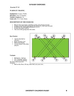 50 Rugby Skills and Drills Manual | PDF | Rugby Union | Football Codes