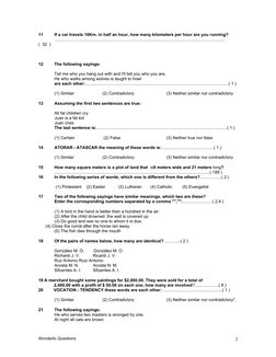 11
If a car travels 16Km. in half an hour, how many kilometers per hour are you running?
              ......................