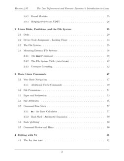 Version 4.97
The Law Enforcement and Forensic Examiner’s Introduction to Linux
1.8.2
Kernel Modules . . . . . . . . . . . . .