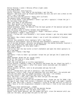 Police Station > scene > Melissa office (right side)
Free Roam & NPCs:
Forest Waterfall: Gold Figurine
Church > Outside > lef