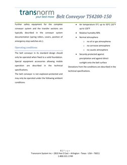 Ts4200 Module TS4200-150 Conveyor Manual | PDF | Belt (Mechanical) | Bearing (Mechanical)