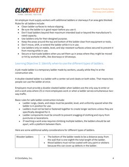 OSHA Module 9: Ladders and Stairways Guide | PDF | Stairs | Ladder