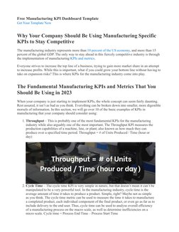 Free Manufacturing KPI Dashboard Template
Get Your Template Now (https://insightsoftware.com/sample-reports/manufacturing-kpi